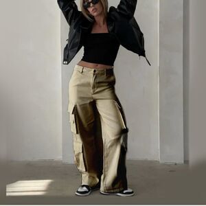 Rumours Union Cargo Pants Women's XS Army Green Baggy Pockets VGUC